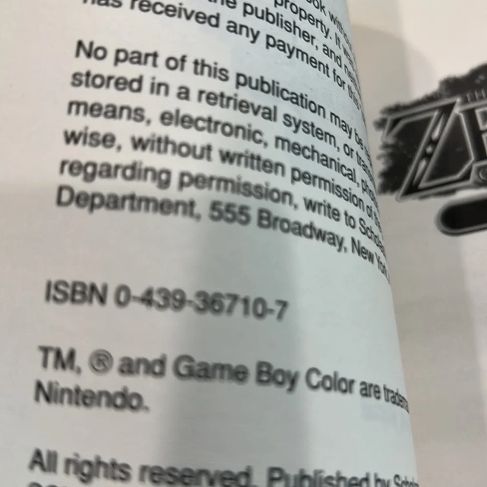 Game Boy book zelda