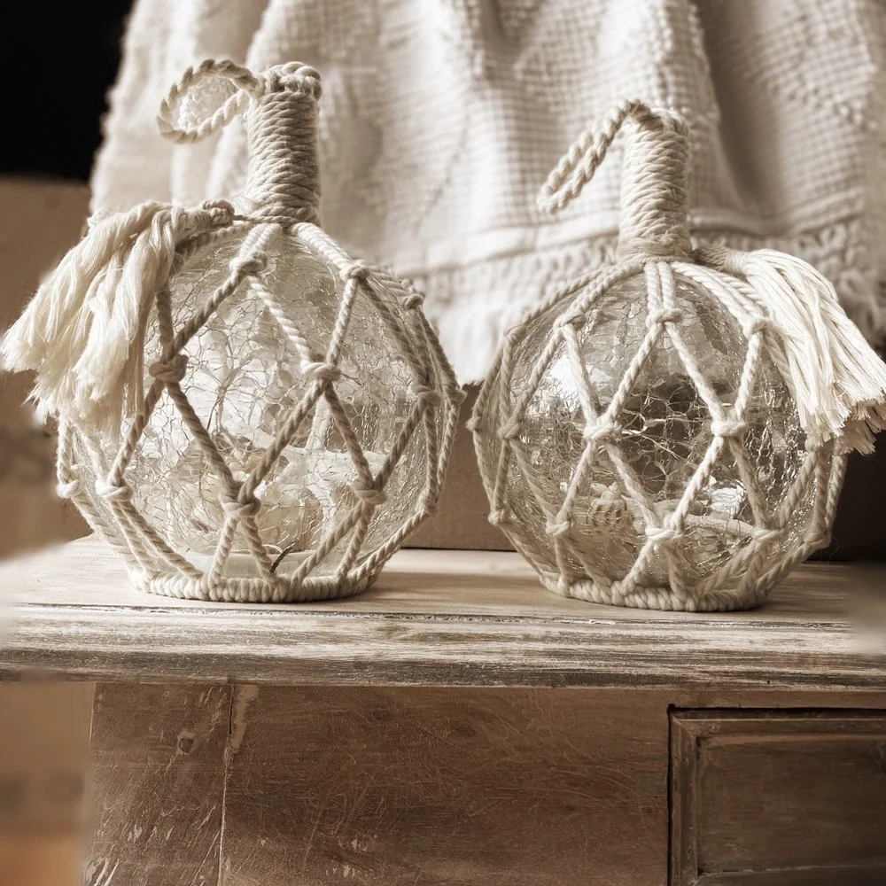 Crackle Glass Lantern