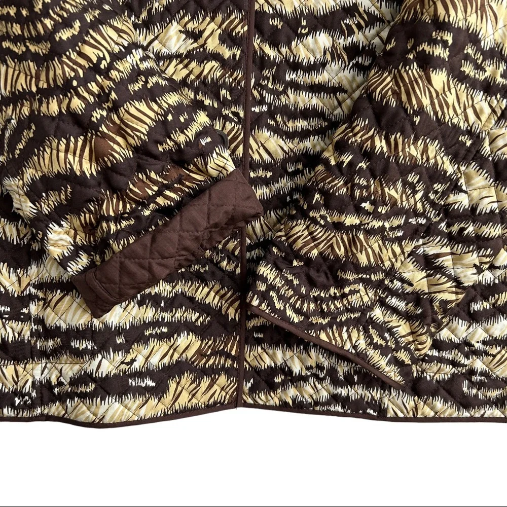 Don Caster Reversible Silk Animal Print Quilted Jacket (14)