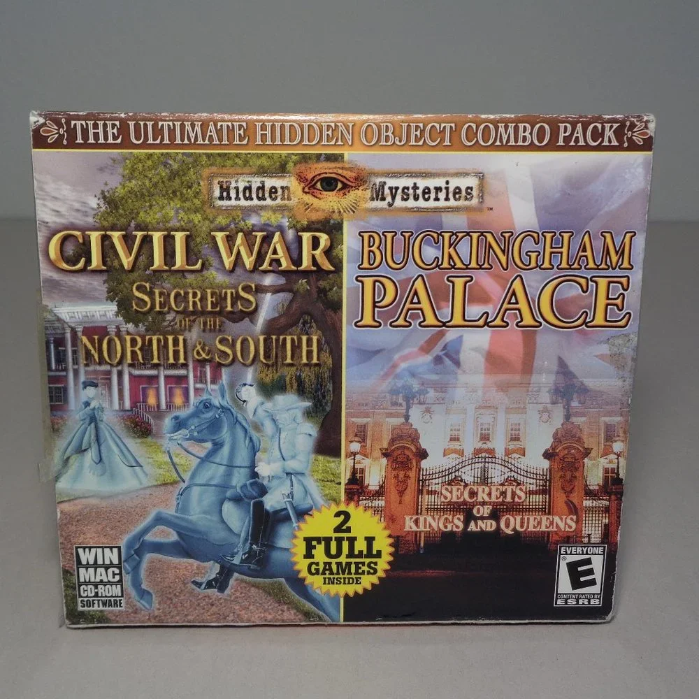 CIVIL WAR / BUCKINGHAM PALACE New PC CD-ROM Video Game / Hidden Mysteries
