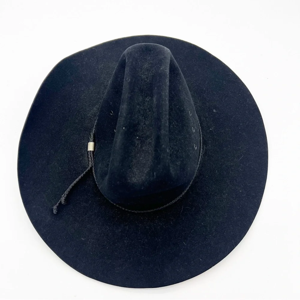 Vintage Wrangler Black Cowboy Hat