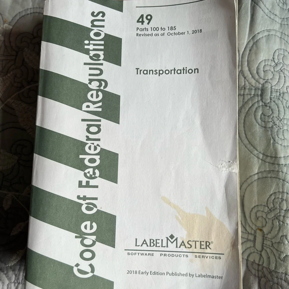 Code of Federal regulations book