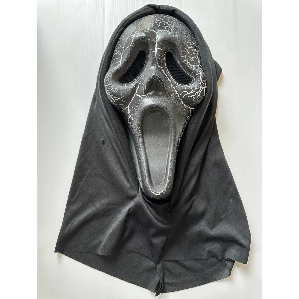 Scream Ghost Black Smouldering Mask Halloween Costume Black Polyester