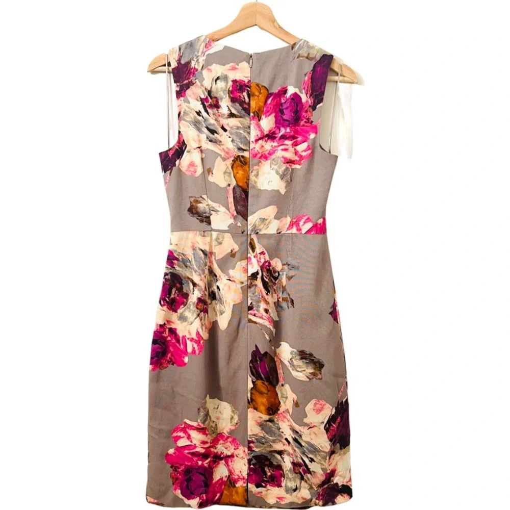TRINA TURK Kurdson Midi Dress in Floral Gray Size 6