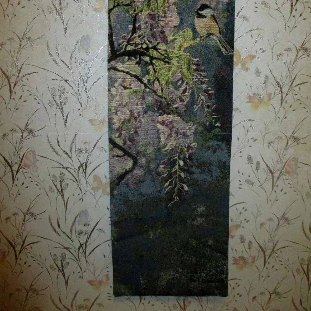 Terry Isaac chickadee wisteria