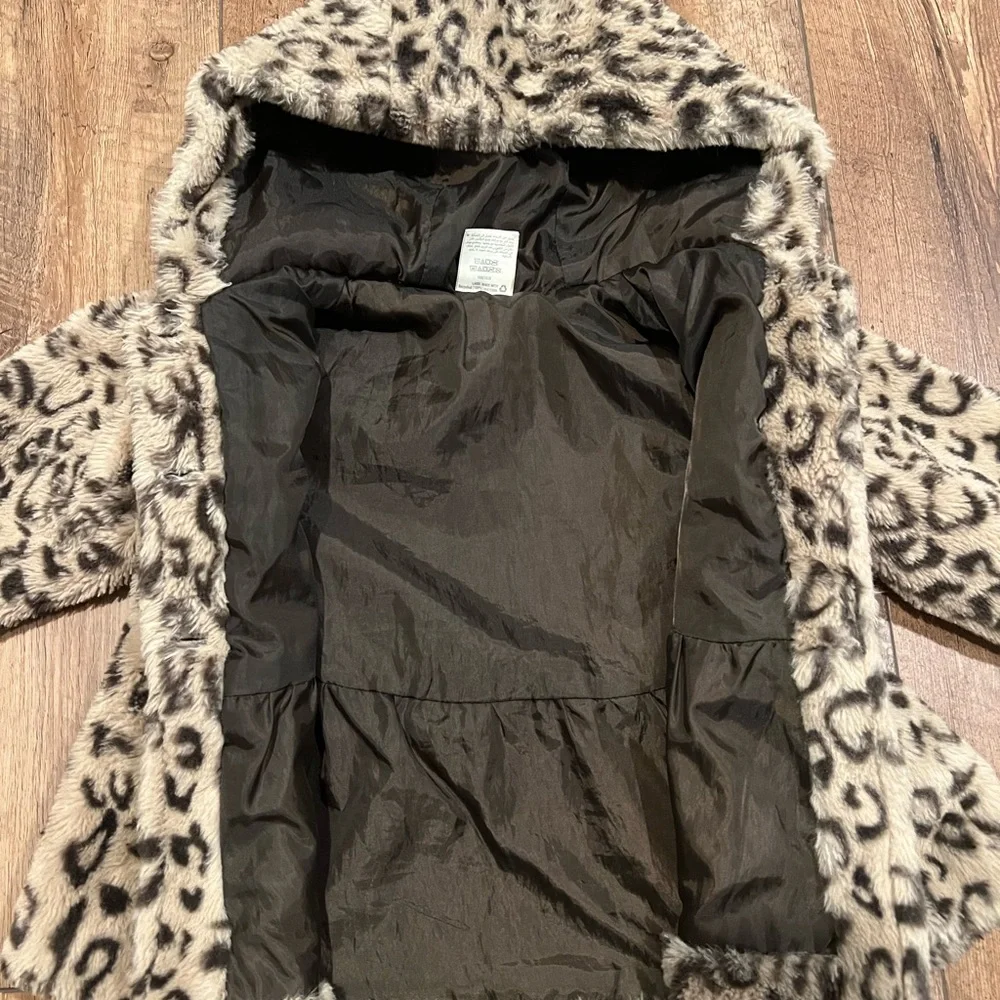 First Impressions Leopard Faux Fur Coat, Size 24 Months