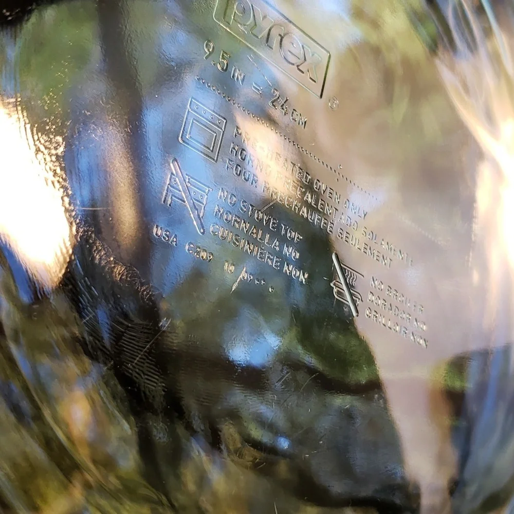 Pryex 11in pie plate USA