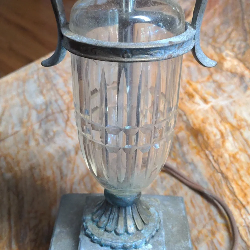 Vintage Crystal Brass lamp