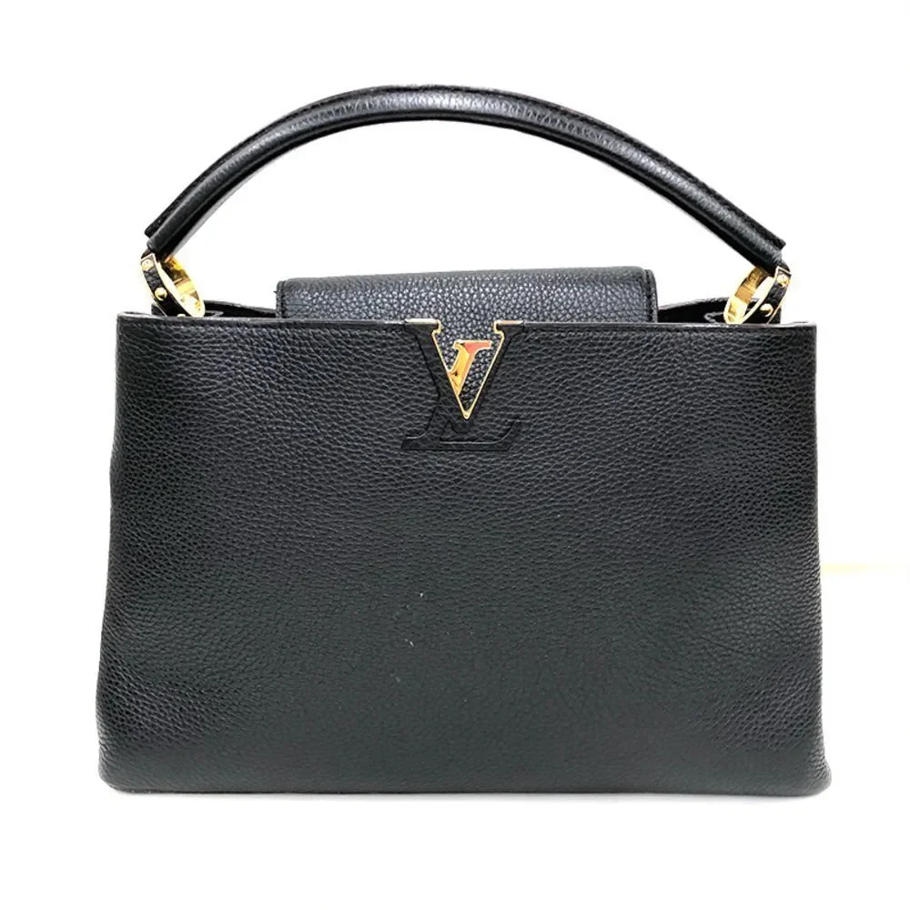 Louis Vuitton Capucines Handbag Black