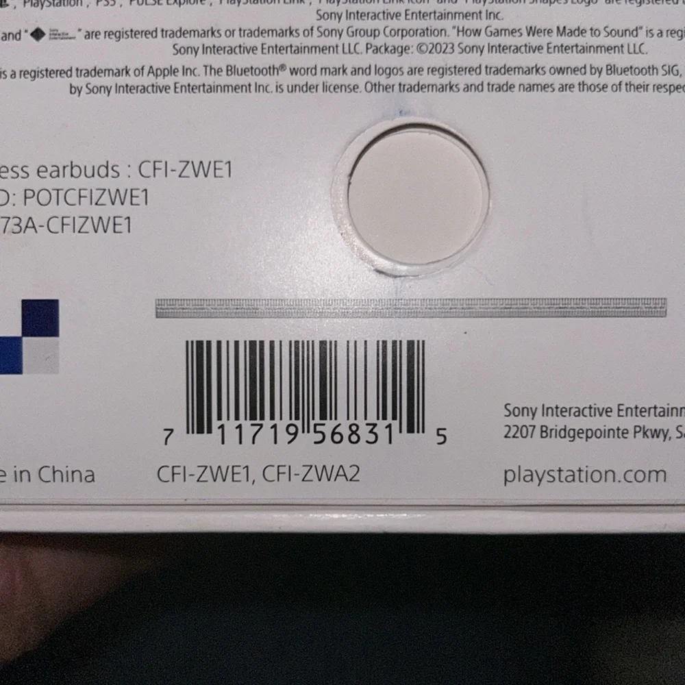 Brand New Sealed Sony Pulse Earbuds