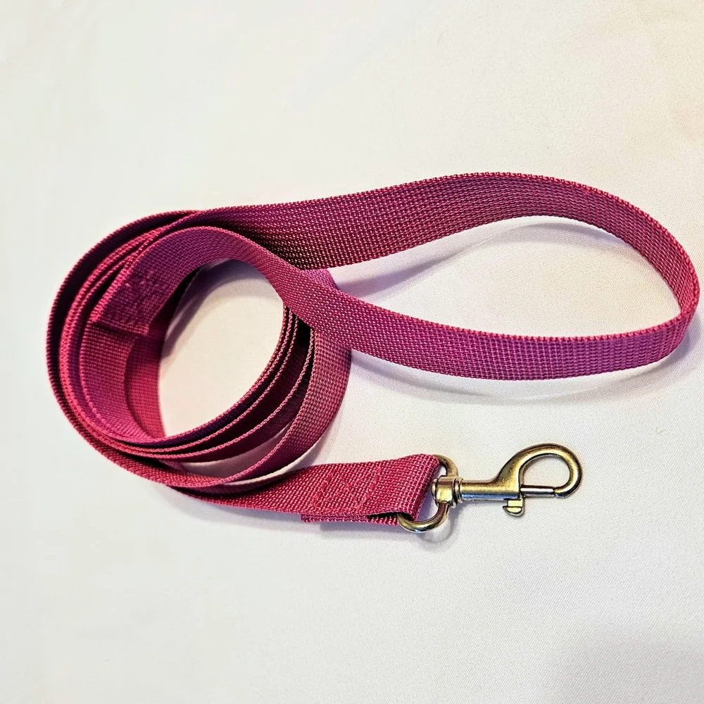 5/$30 Cat/Small Dog Refective Hot Pink Leash Set w/ Safety Lock Harness XXXS