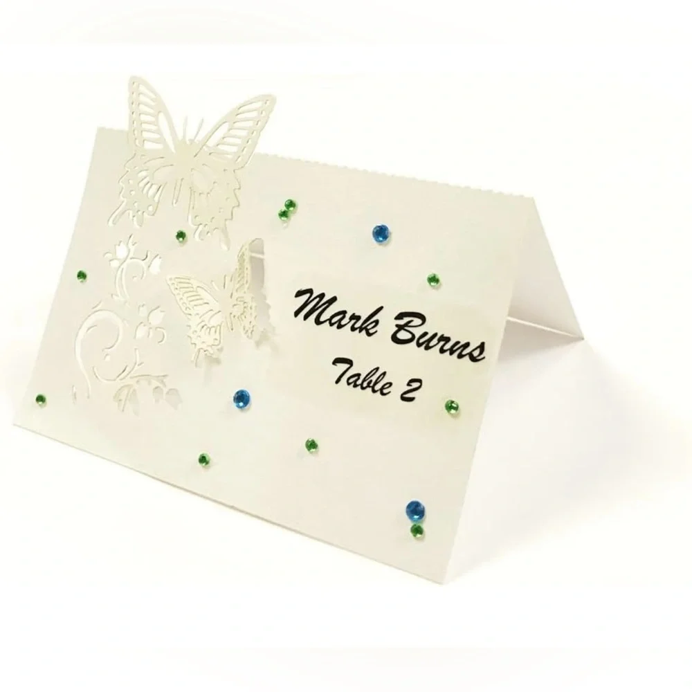 Butterflies Decor Table Name Place Cards