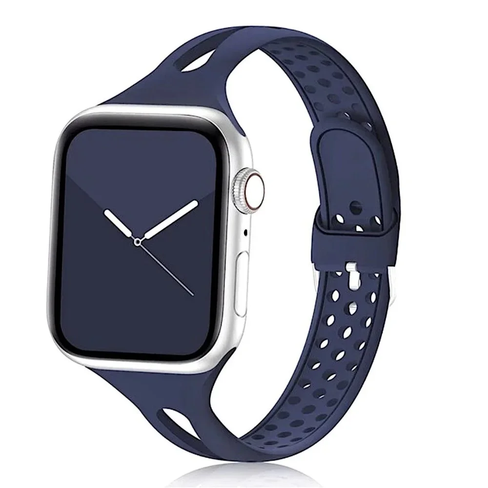Apple Watch SLIM Silicone Band - NAVY BLUE - 38mm/40mm/41mm