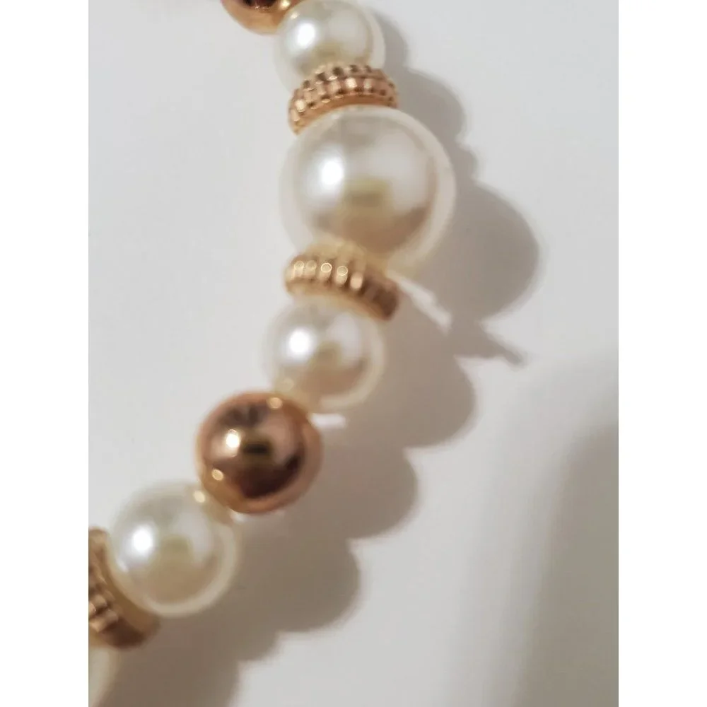 Gold and Pearl Bracelet