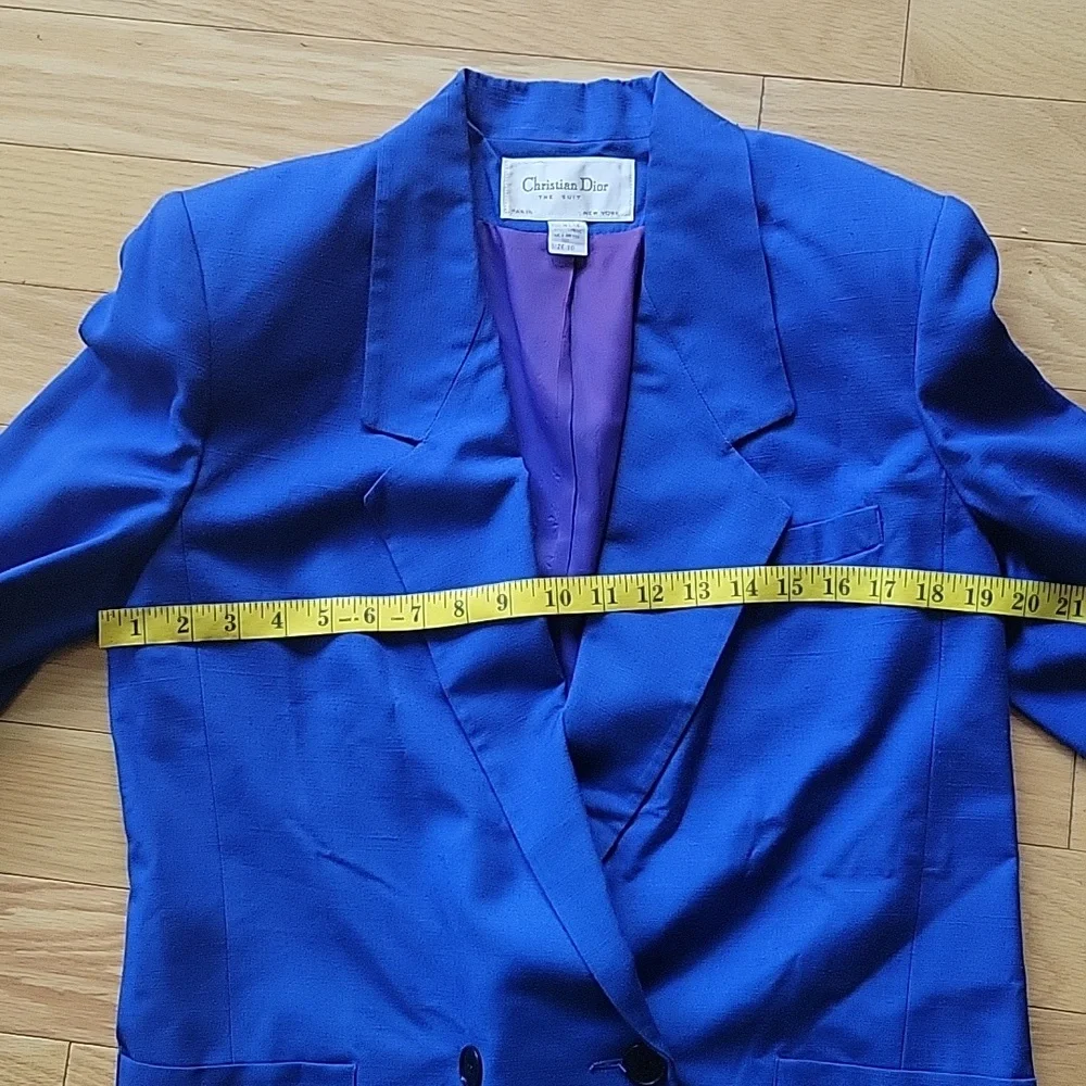 Christian Dior Vintage The Suit Single Button Closure Blazer