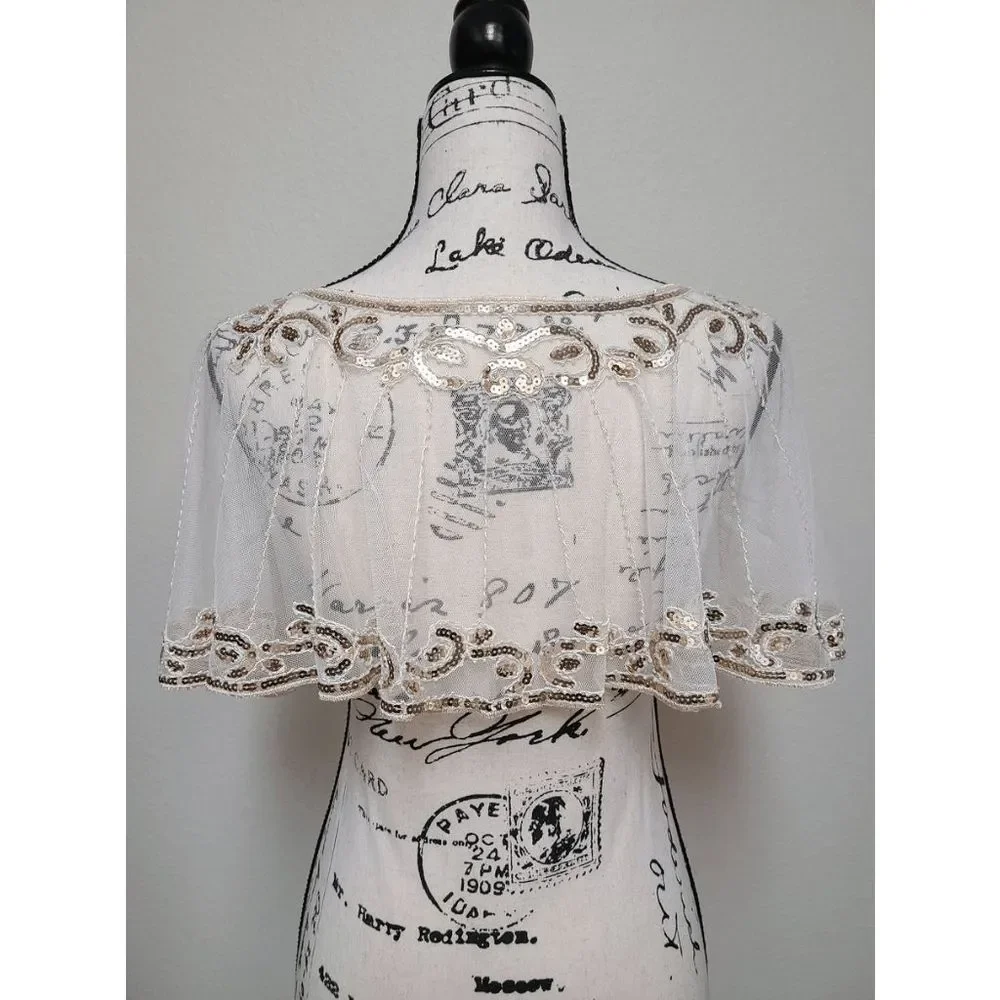N/A sequin shawl