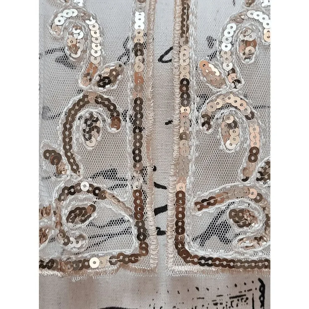 N/A sequin shawl