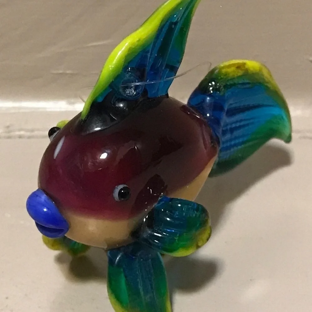 Handblown colorful glass