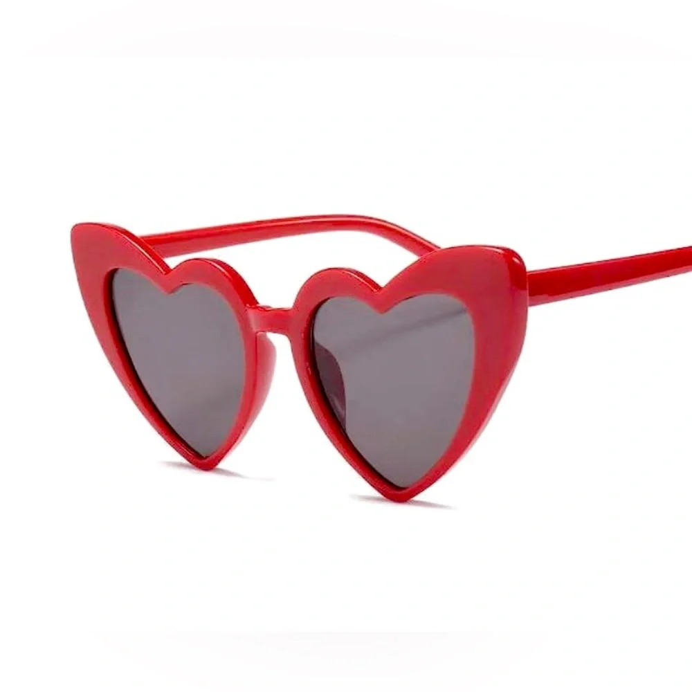 Red Heart Shaped Sunglasses Swifie Vintage CatEye Mod Retro Lana DelRay