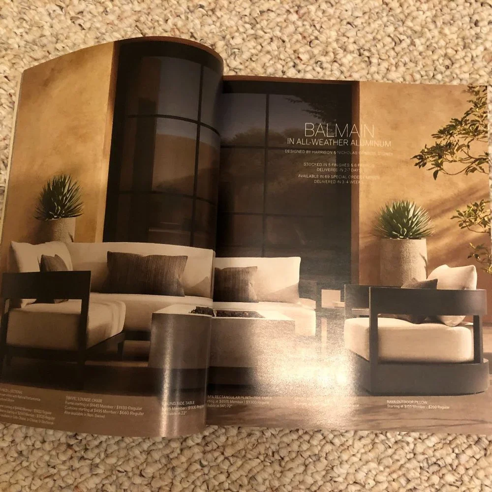 Restoration Hardware Outdoor Catalog