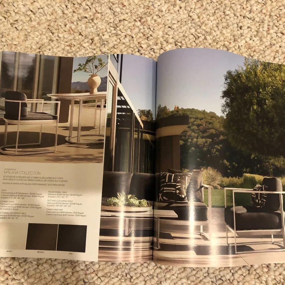 Restoration Hardware Outdoor Catalog