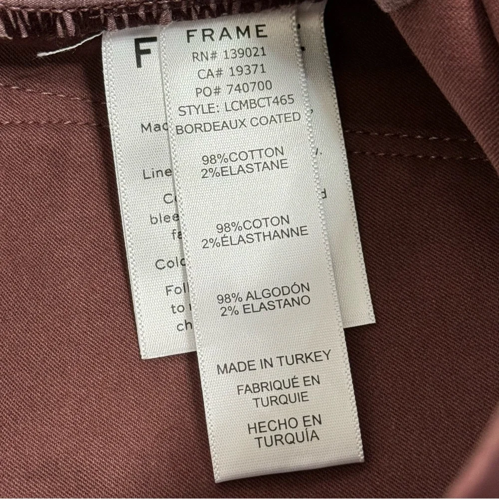Frame Denim measurement crop