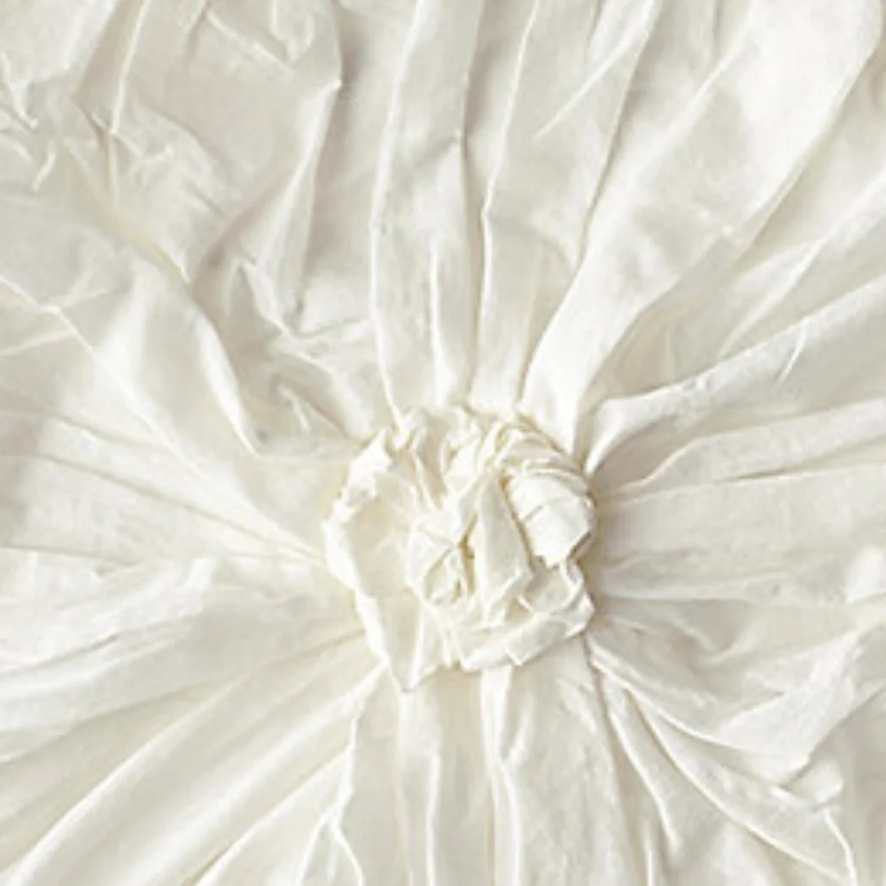 ✅Restoration Hardware GATHERED KNOT STANDARD SHAM IN IVORY