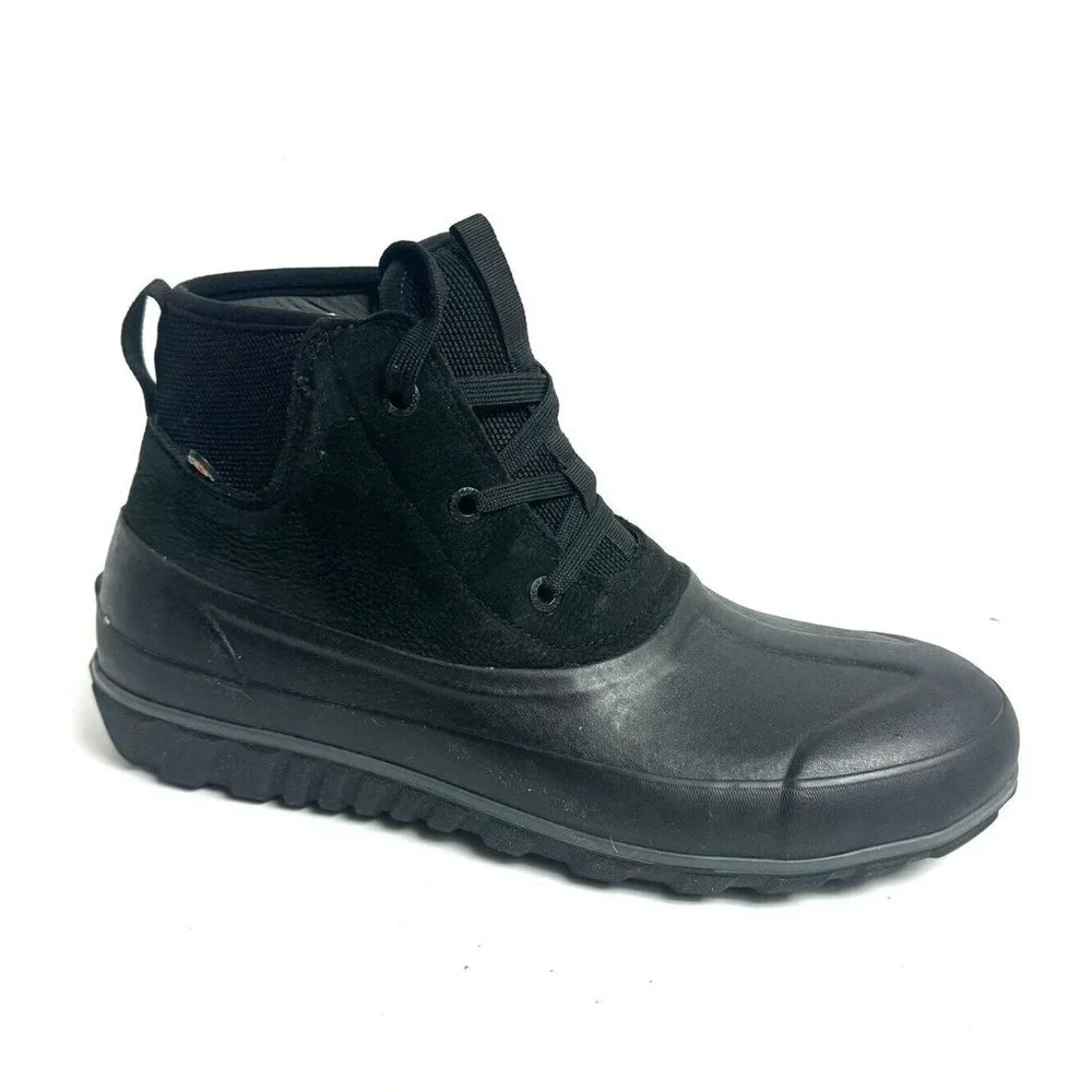 Bogs Mens Casual Lace Boot Black Size 10 M