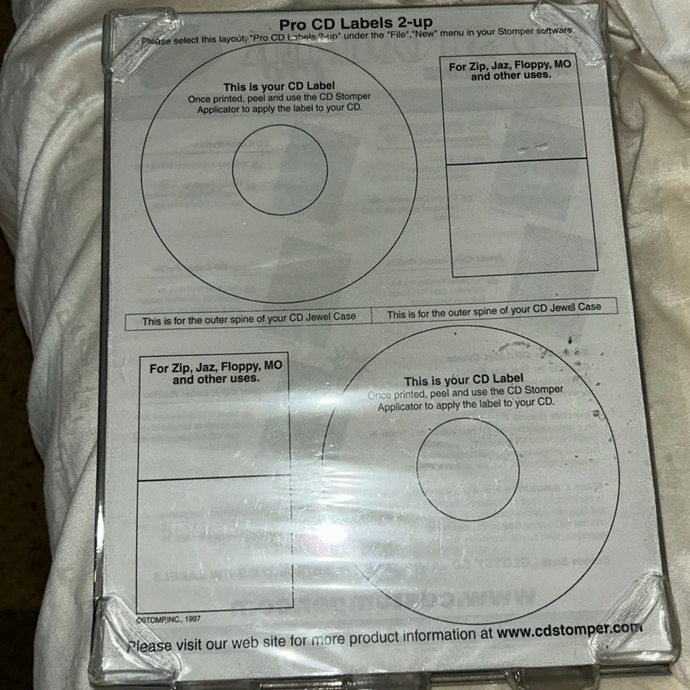 CD Stomper Pro CD Label refills. New in package. 300 count.