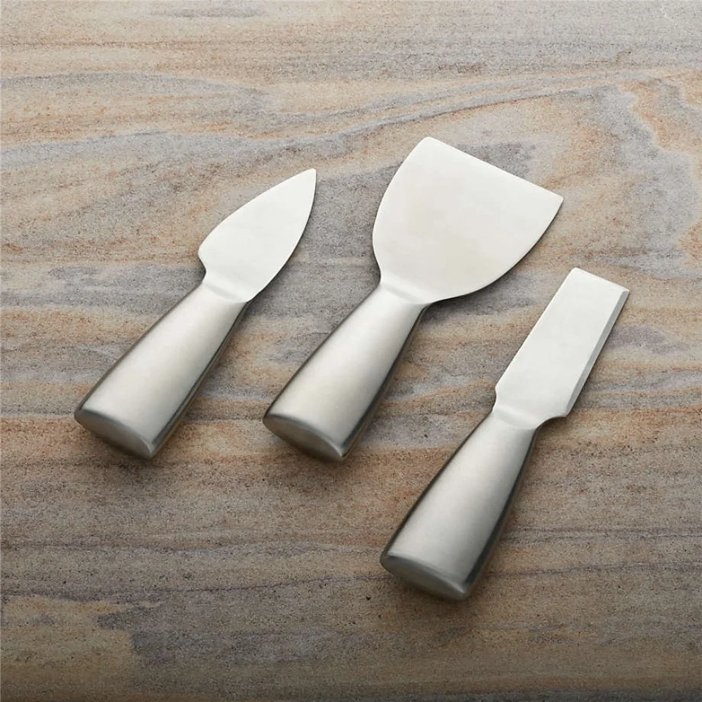 Crate & Barrel Cheese Knife 3-Piece Set