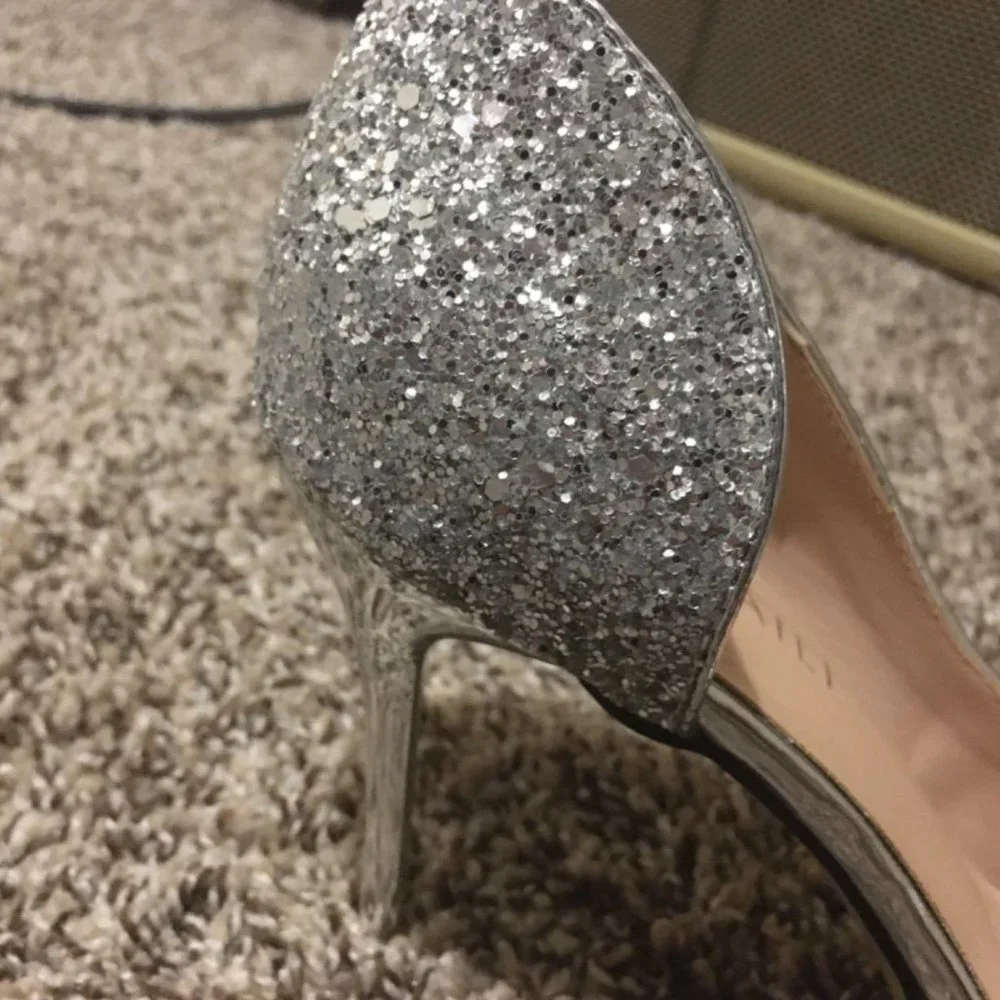 Fashion closed toe classic pumps SILVER