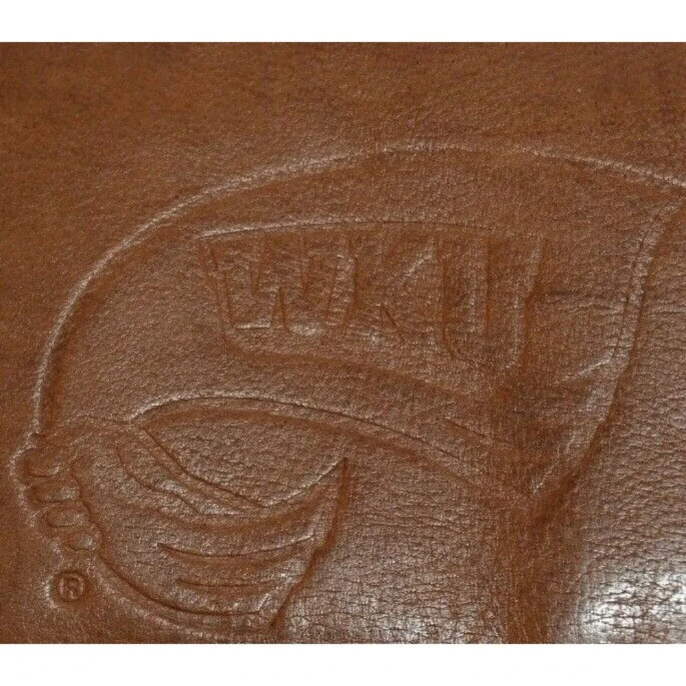 Nice Western Kentucky University WKU Logo Hilltoppers Soft Brown Leather Wallet