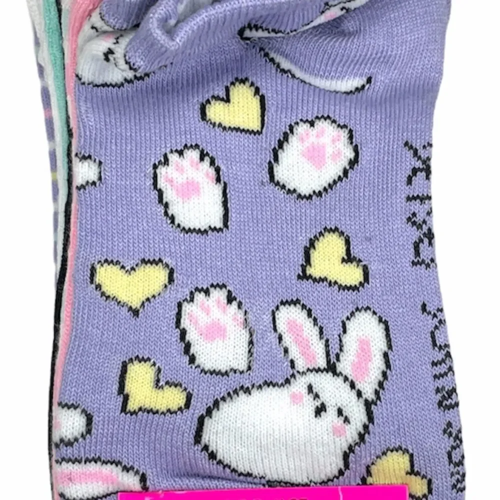 Betsey Johnson Easter Low Cut Socks Purple Pink 10 Pairs