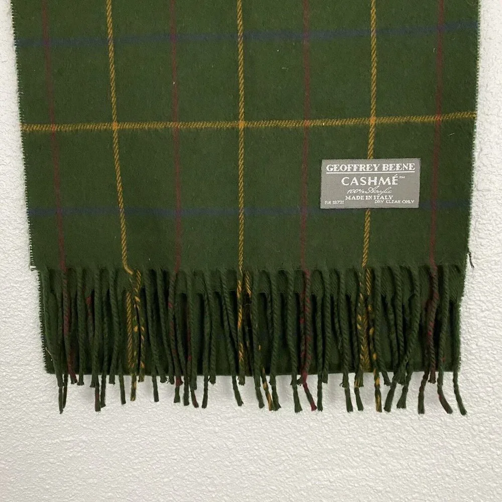 Geoffrey Beene Cashme Men Scarf 100% Acrylic Made in ITALY 72