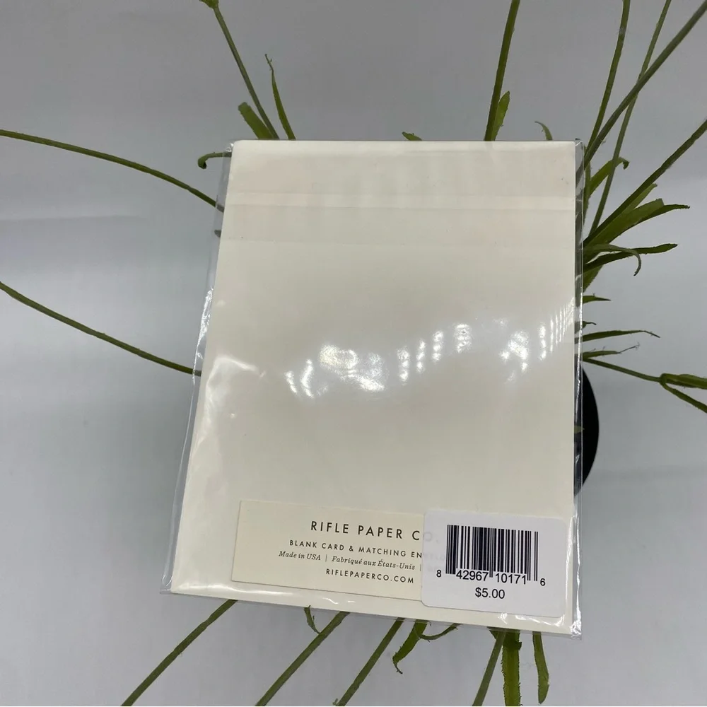 Rifle Paper Co blank card and matching envelope Cheers champagne tower