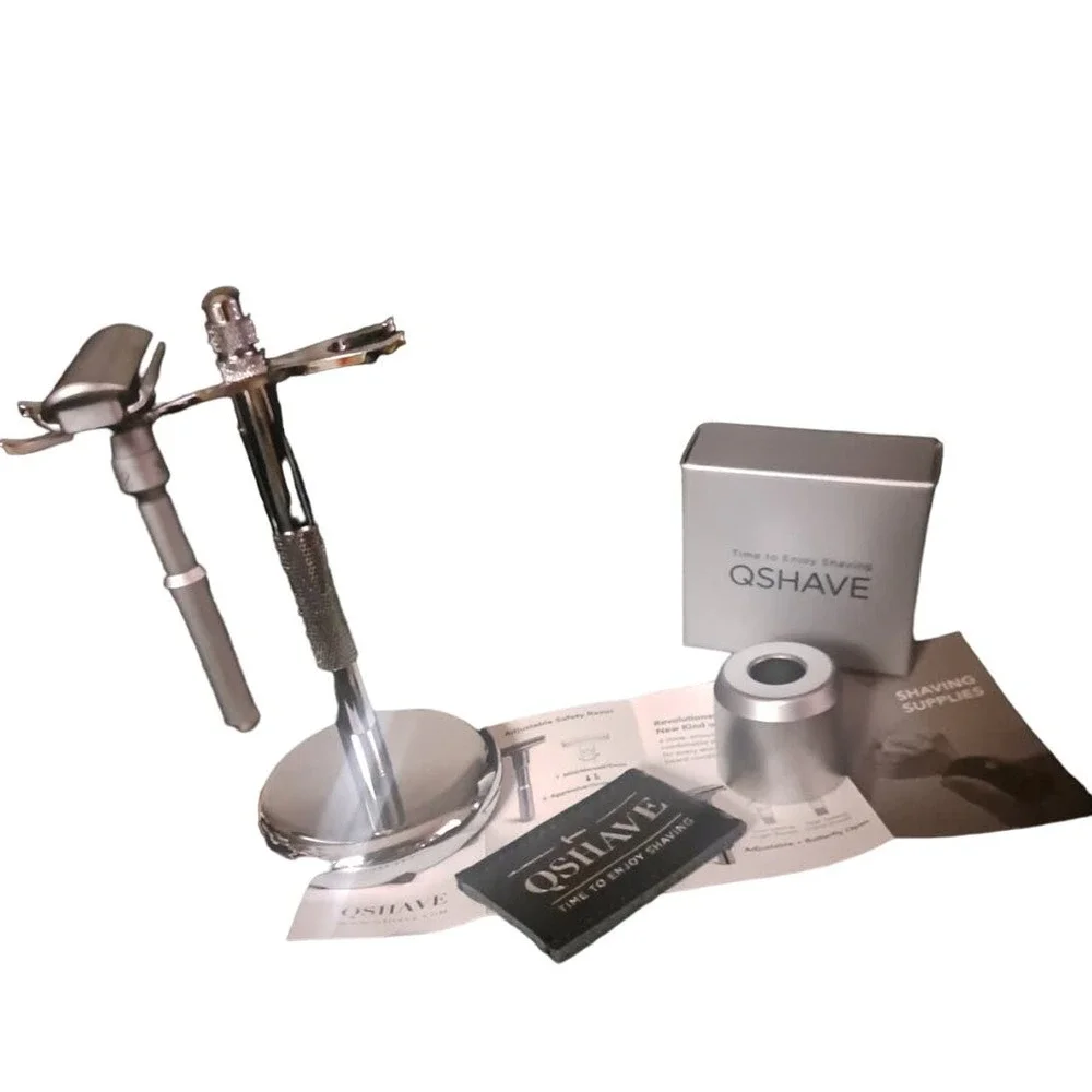 NIB-Fathers Day PRE-SALE! European QShave Adjustable Double Edge 2 stands