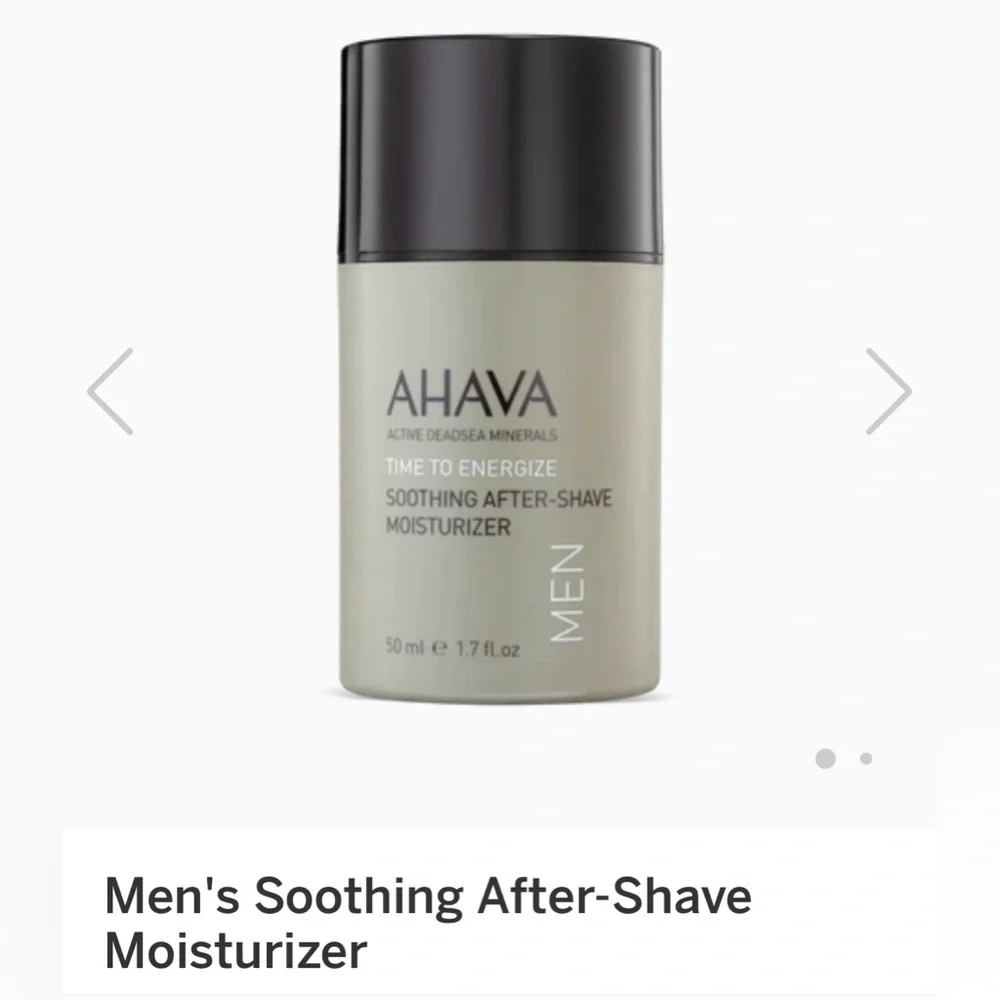 AHAVA Men’s 3 piece skin care set, Mineral Shower Gel/Hand Cream/After-Shave