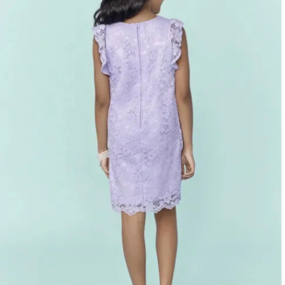 The Children’s Place Girls Purple Lace Shift Dress Medium (7-8) NEW
