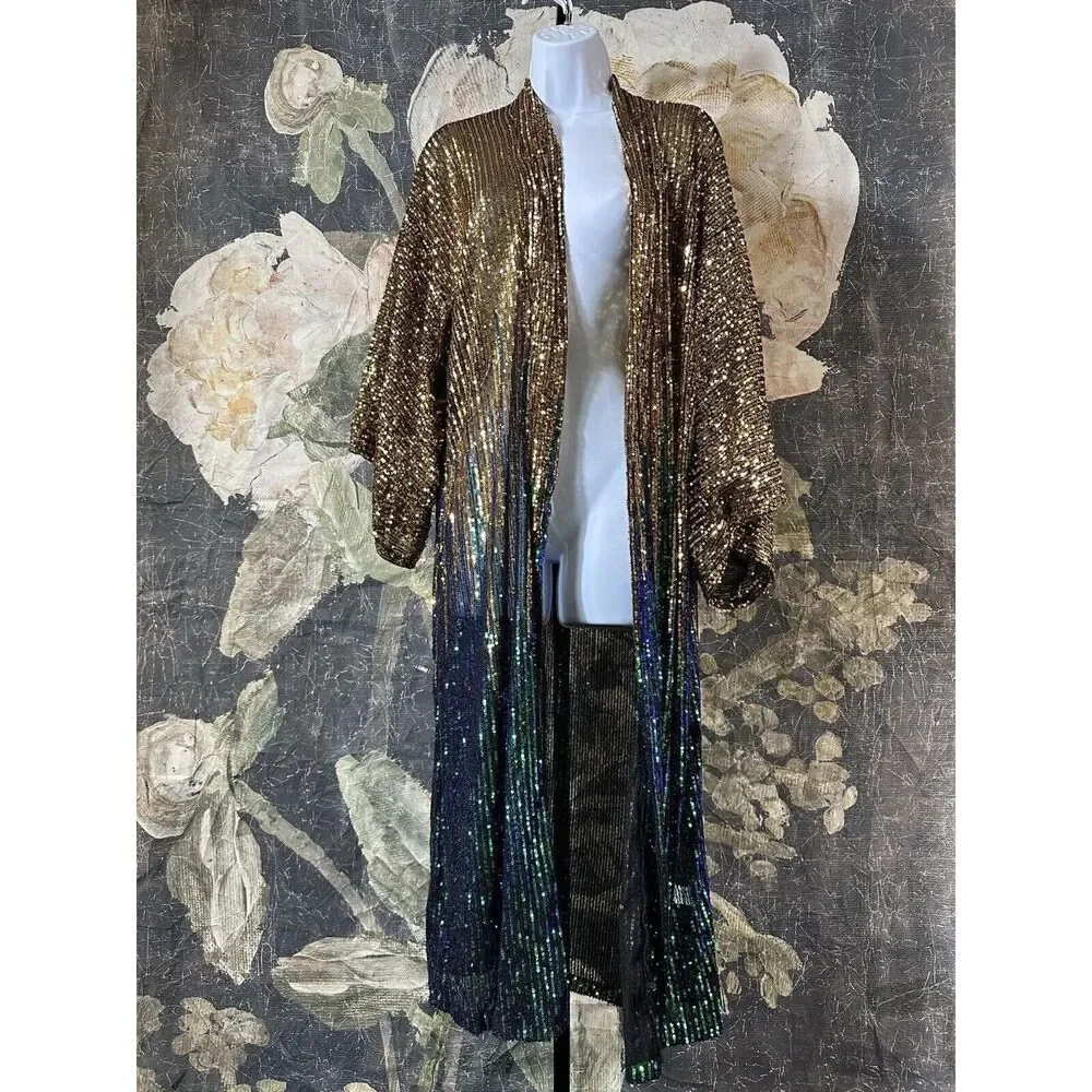 Free People Party On Sequin Kimono Size OS
