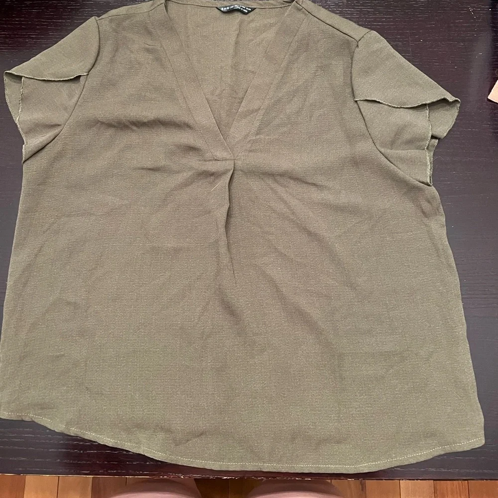 Green SHEIN shirt