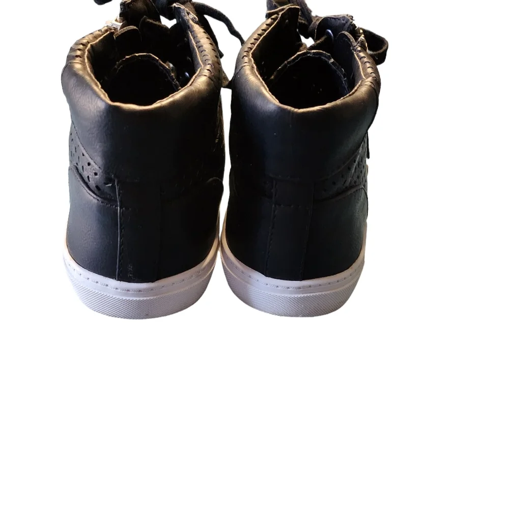 DV Dolce Vita Women's Black Side Zip High Top Sneakers Shoe Size 11