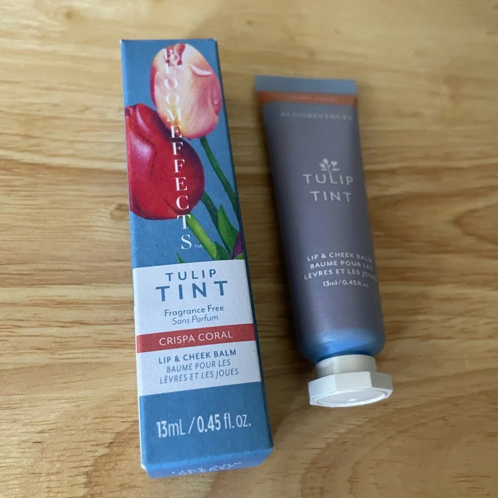 Bloom Effects Tulip Tint BLUSH & Lip Tint In Crispa Coral FULL SZ NEW!