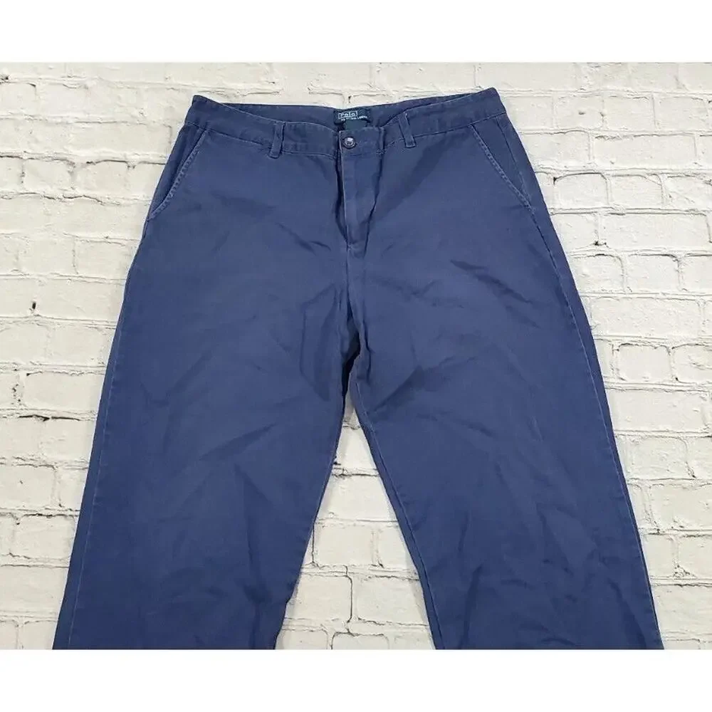Polo Ralph Lauren Blue Flat Front Chinos YOUTH BOYS SIZE 18 W30 x L31