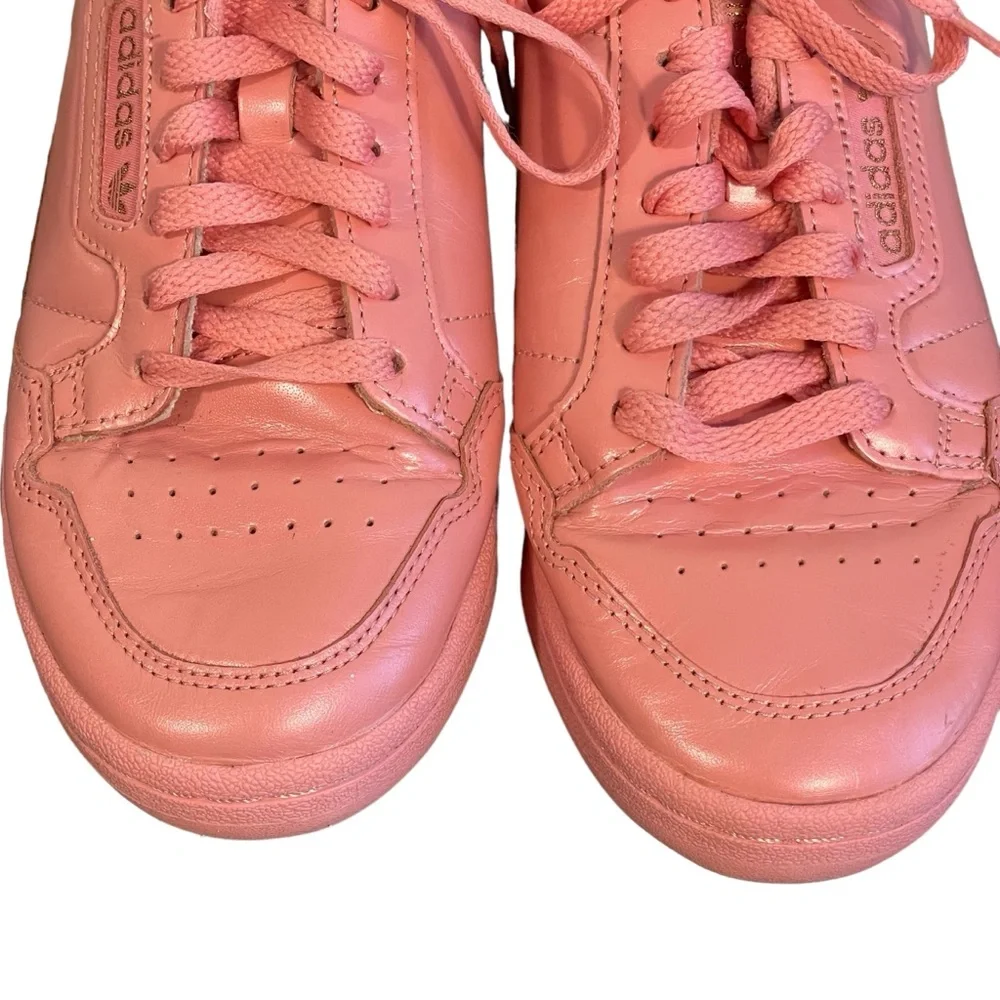 adidas pink leather