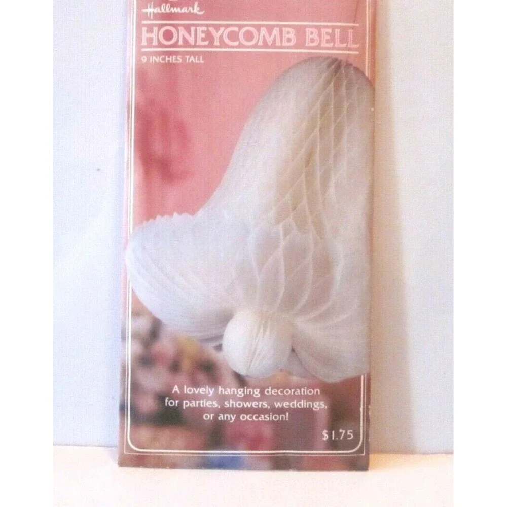Vintage Hallmark Paper Honeycomb Bell 1980   9