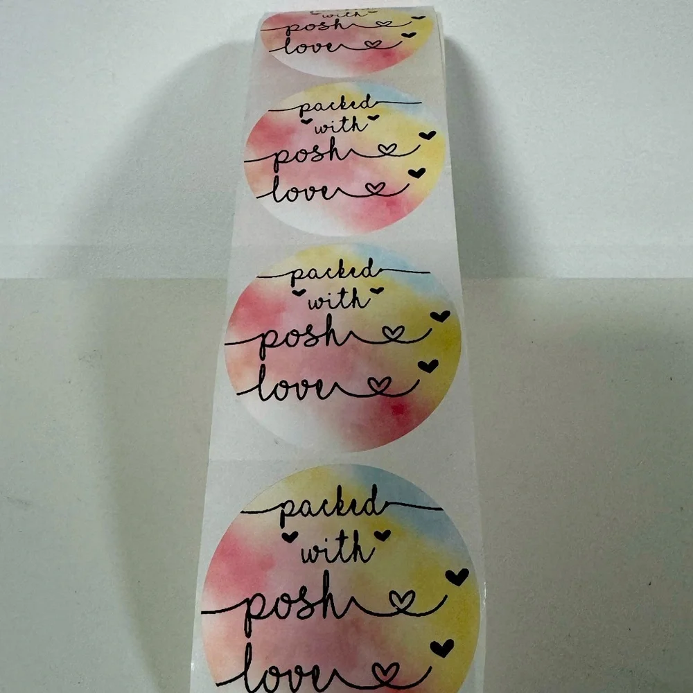 Packed With Posh Love 2” Round Stickers thank you stickers
