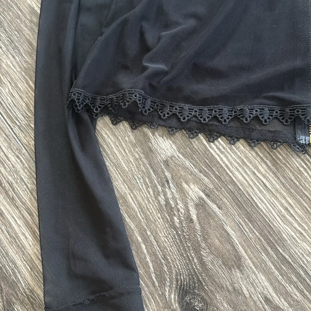 Black Mesh Top