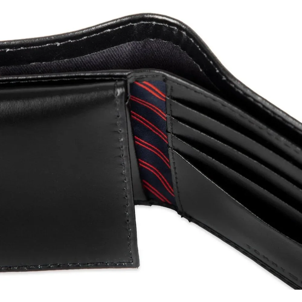 Tommy Hilfiger Men's Classic Bifold Wallet with ID Window and Multiple Card Slot
