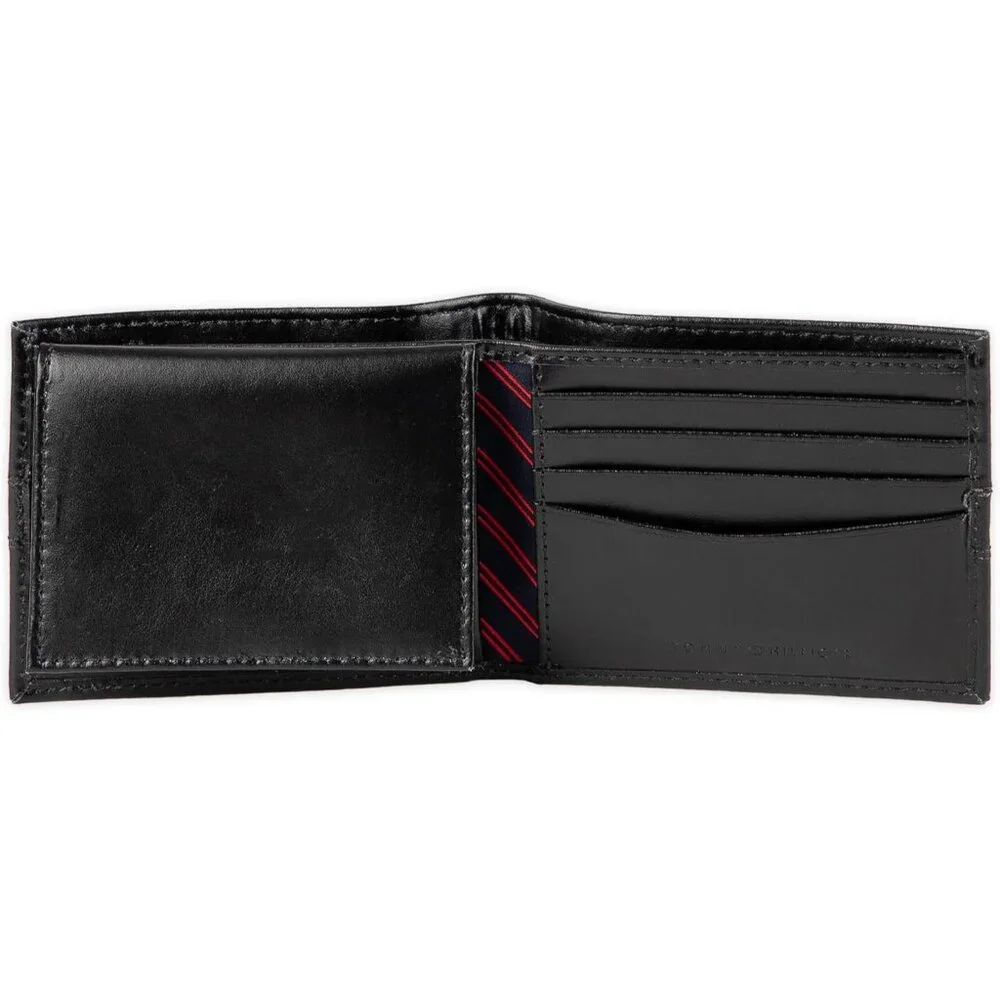 Tommy Hilfiger Men's Classic Bifold Wallet with ID Window and Multiple Card Slot