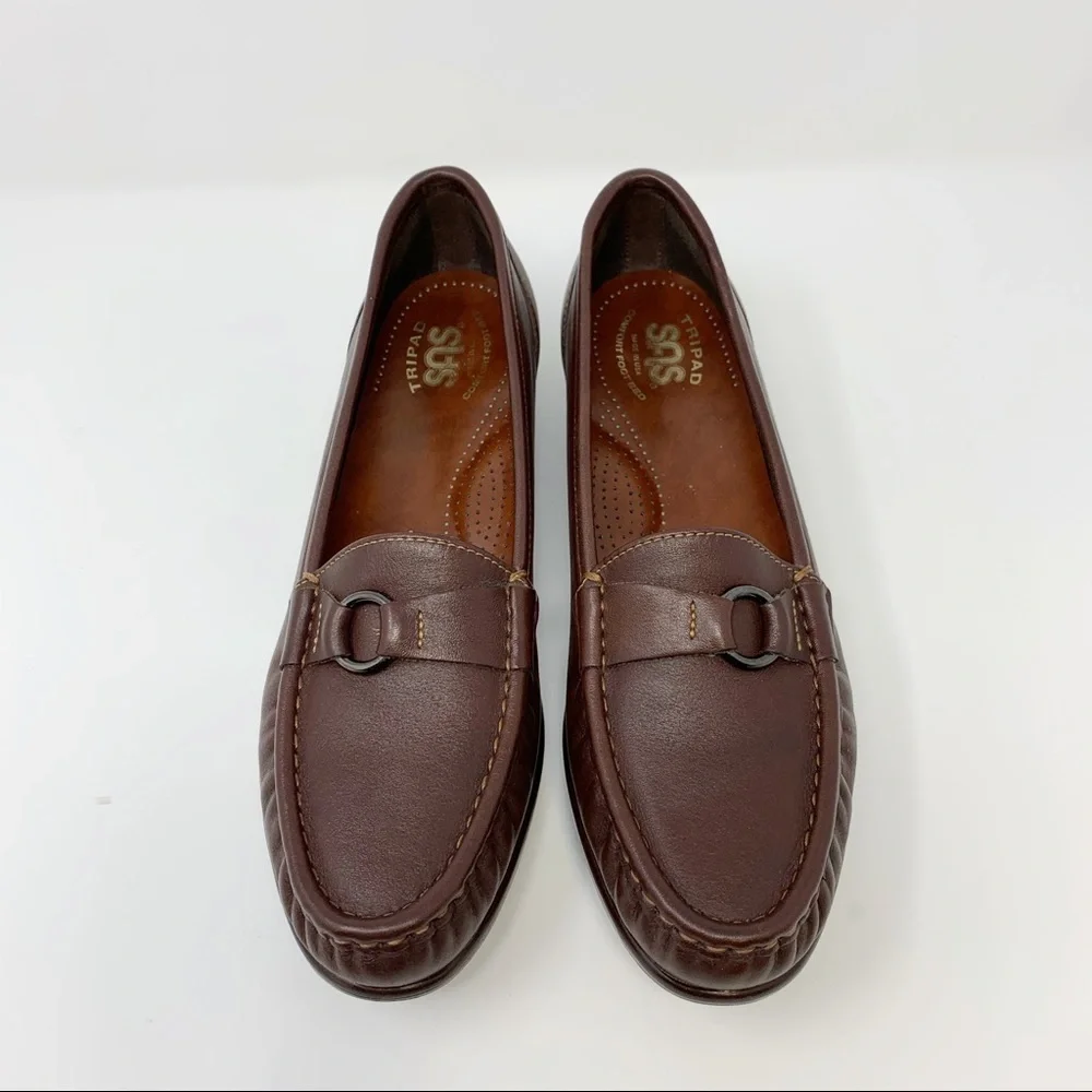 SAS Tripad Comdort Bed Brown Slip On Loafers Shoes